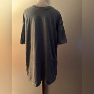 Talentless men”s premium ash blue distressed acid wash T-shirt Sz L